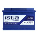 Автомобільний акумулятор ISTA Premium 77Ah 760A R+ (L3)