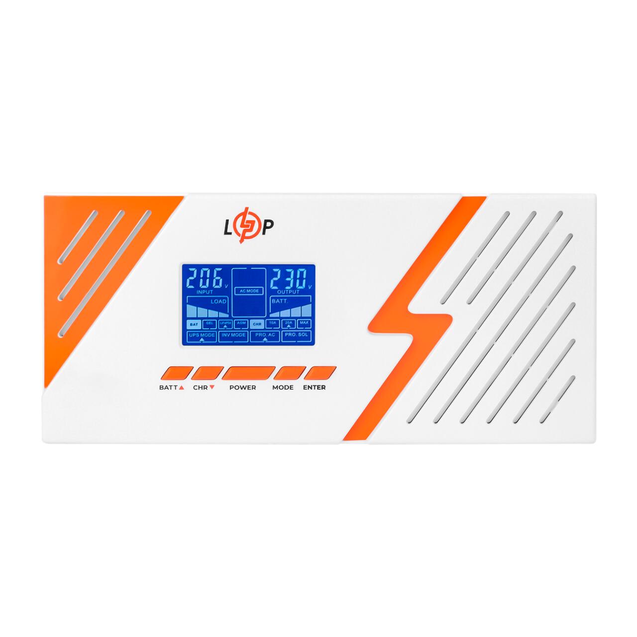 ДБЖ з правильною синусоїдою 12V LPM-PSW-1500VA (1050Вт) White ДБЖ з правильною синусоїдою 12V LPM-PSW-1500VA (1050Вт) White - Зображення 1