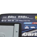 Автомобільний акумулятор ZAP Carbon EFB 60Аh 550А R+ (560 08) (LB2) (h=175) - Зображення 2