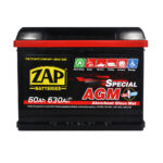 Автомобільний акумулятор ZAP AGM  60Ah 630A R+ (L2) (560 02)