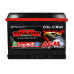 Автомобільний акумулятор SZNAJDER AGM  60Ah 630A R+ (L2) (560 02)