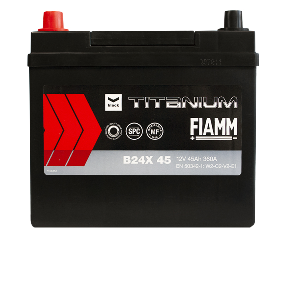 Автомобільний акумулятор FIAMM Titanium Black Asia 45Аh 360А L+ (B24) Автомобільний акумулятор FIAMM Titanium Black Asia 45Аh 360А L+ (B24) - Зображення 1