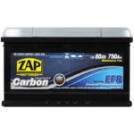 Автомобільний акумулятор ZAP Carbon EFB 80Аh 750А R+ (580 08) (LB4) (h=175)